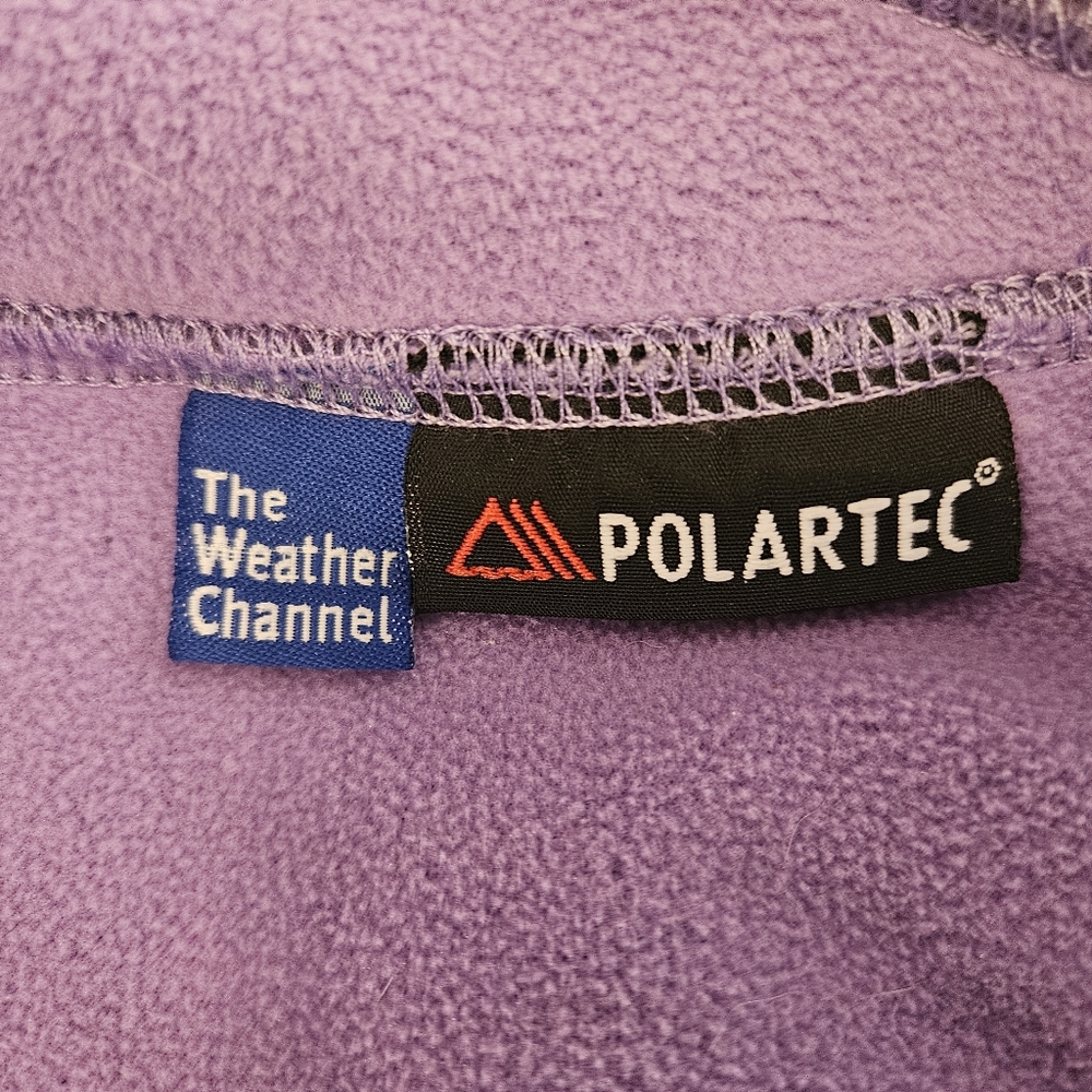 L.L.Bean Women’s Reg 3-in-1 Jacket Purple Polartec Fleece Liner Weather Channel - Picture 8 of 10